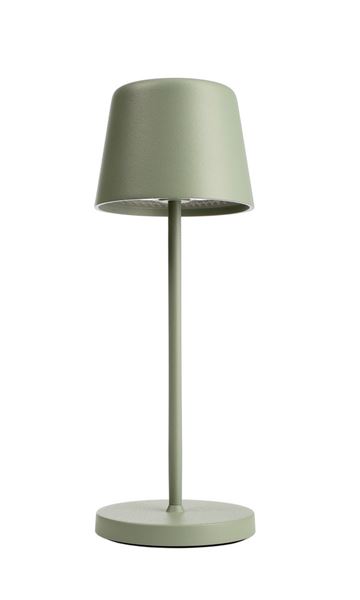 Canis Mini genopladelig bordlampe Grå Grøn